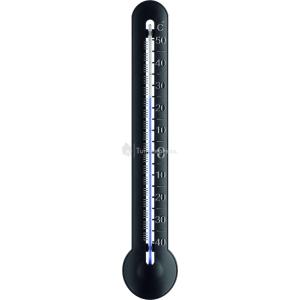 Muurthermometer zwart en zilver