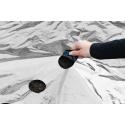 Kweekfolie universeel zilver/zwart 0.95 x 10 m