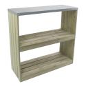 Oppottafel met zinken blad 104x100x40 cm